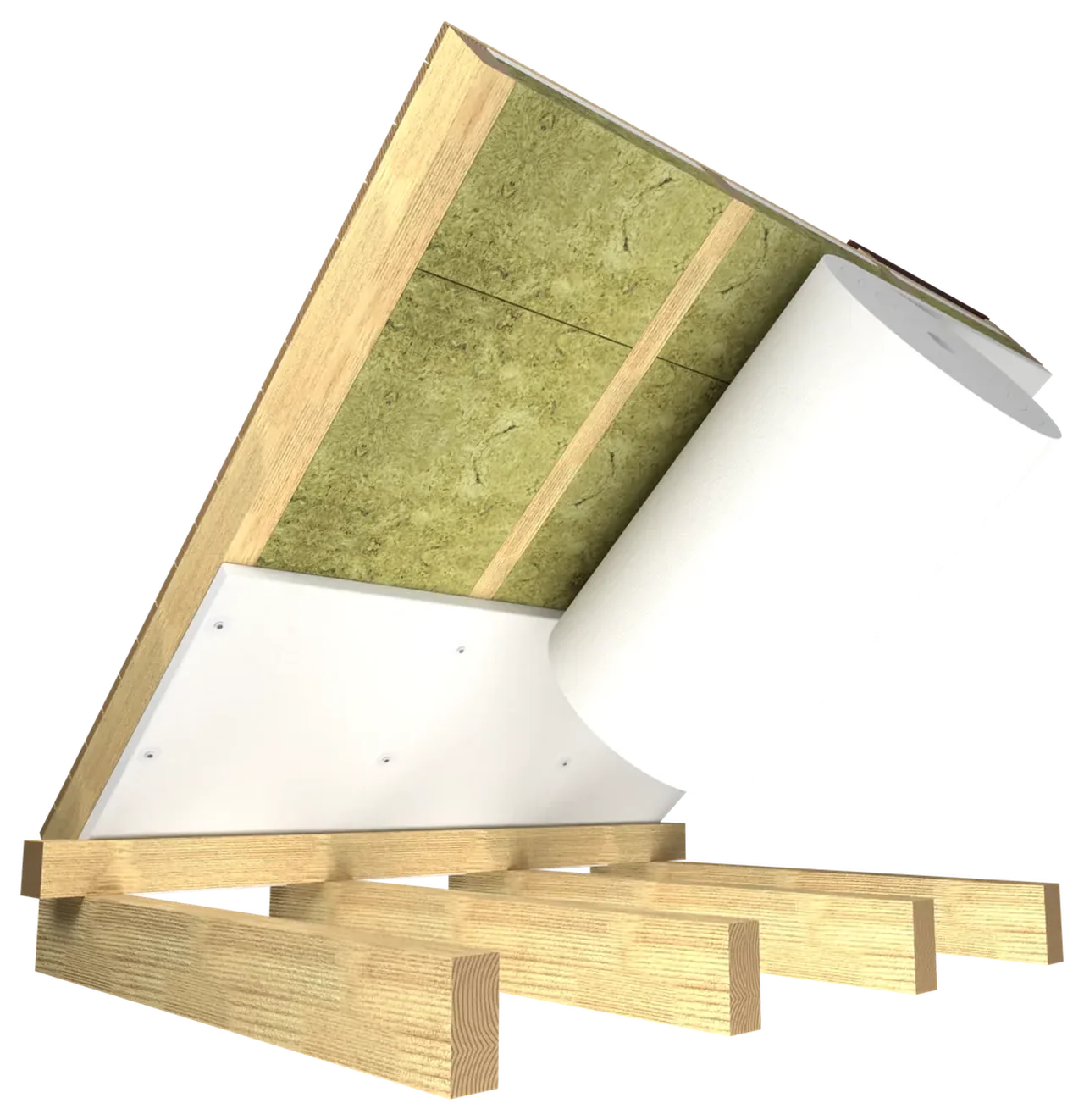 3D rendering: Wolle P800 beneath the rafters