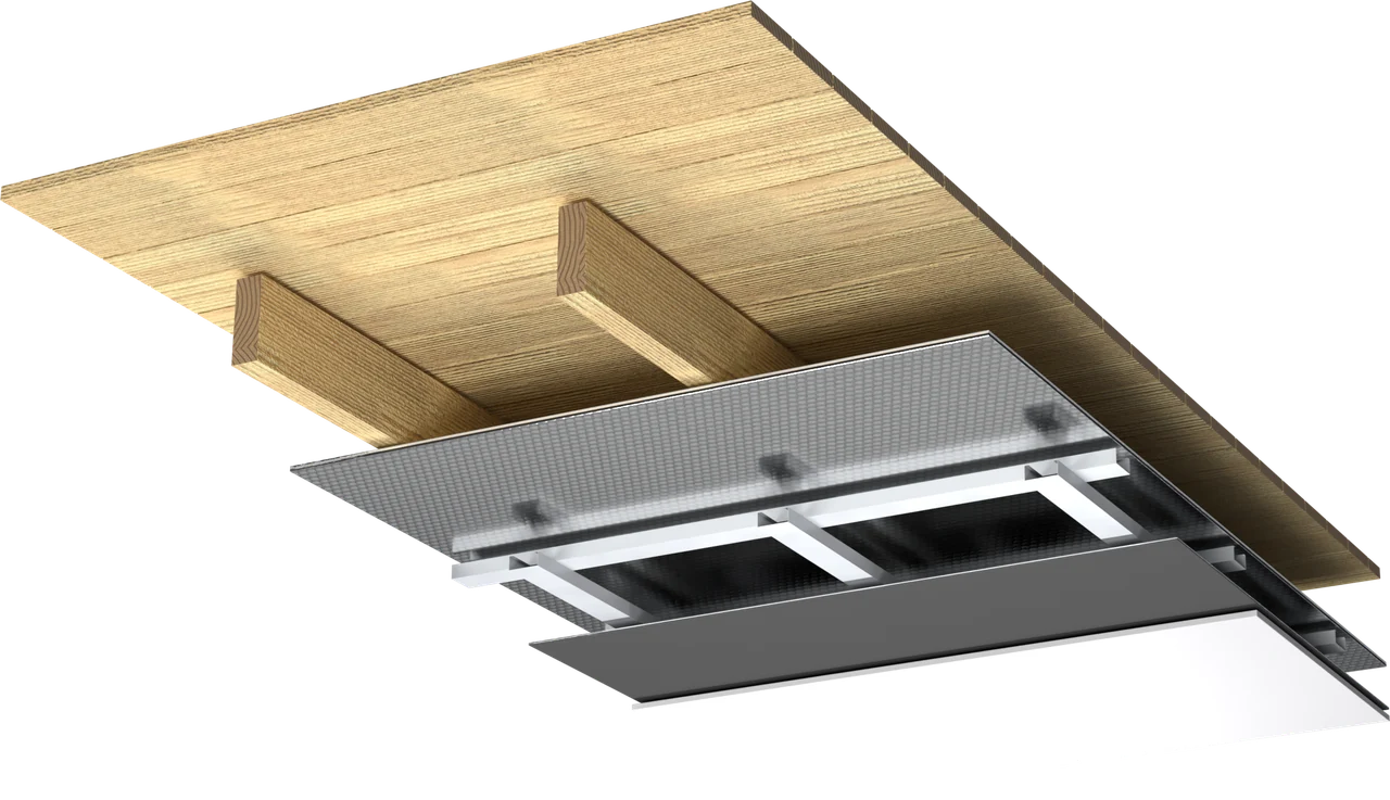 Rendering of the application: The two-layer reflective package