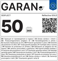 GARAN label Reflectiva Gold