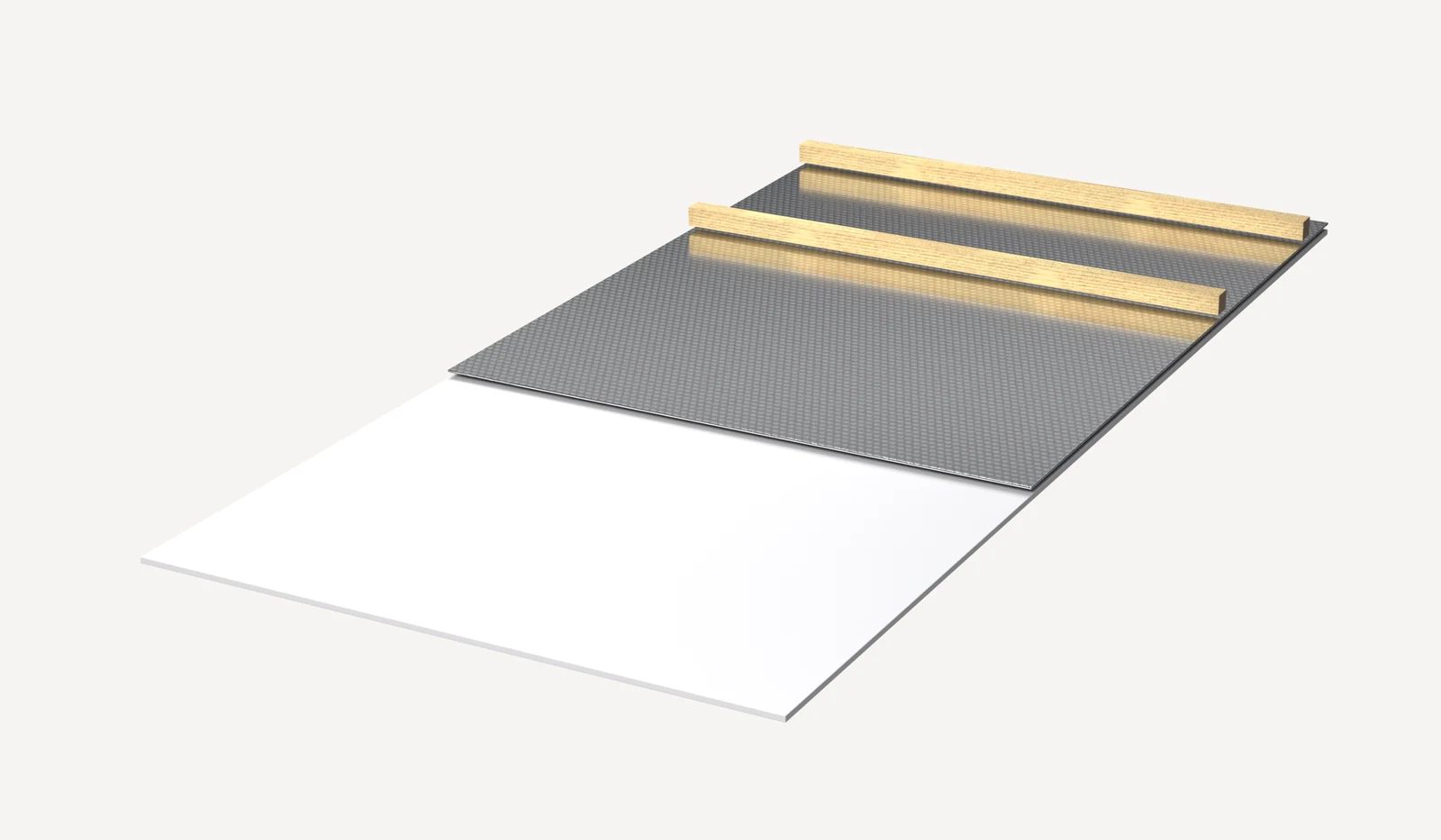 Technical drawing: insulating the intermediate floor between storeys