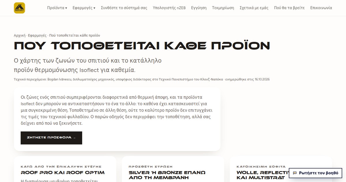 Πού τοποθετείται κάθε προϊόν